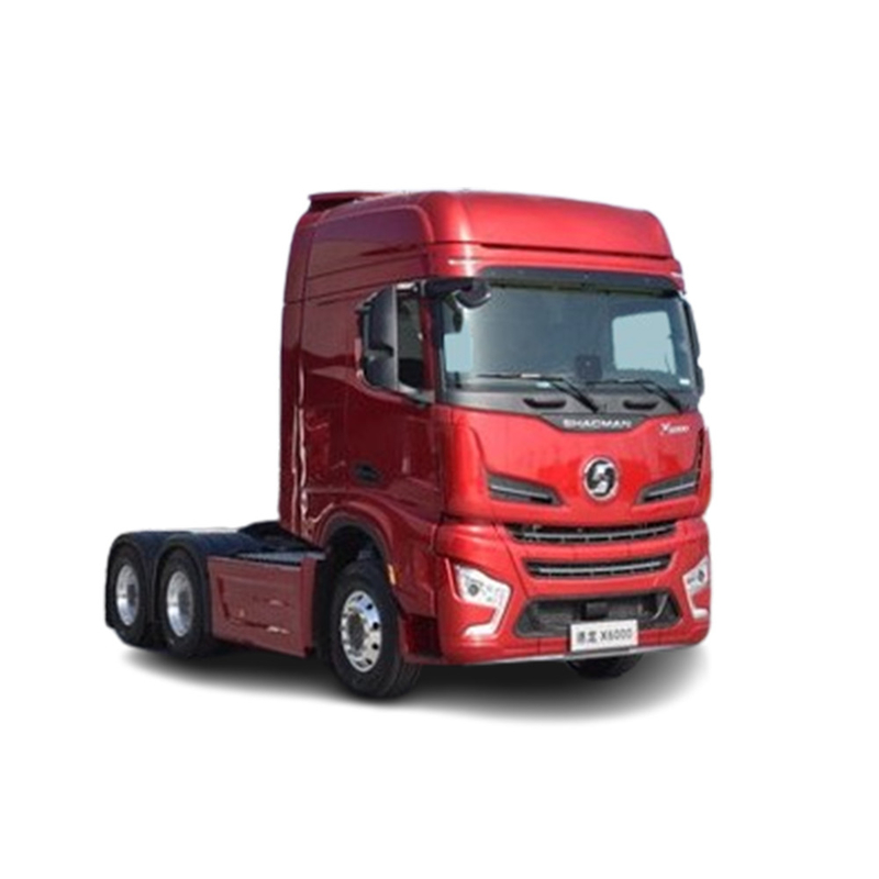 Links stuur 6500*2500*3200 Eenheden Containerkop Meer dan 400 pk Platbed Trailer Shacman Tractor Truck