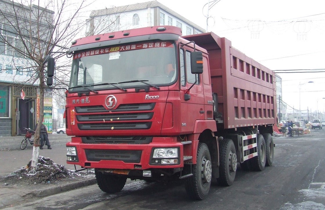 Shacman F3000 12 wielen tipper truck 8 * 4 aandrijving Type 420 Hp tipper truck