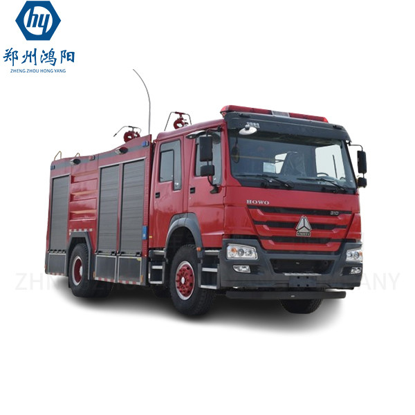 Howo Chassis Nieuwe water- en schuimtank Brandweervoertuig Brandweermachine Brandbestrijding Truck Te koop