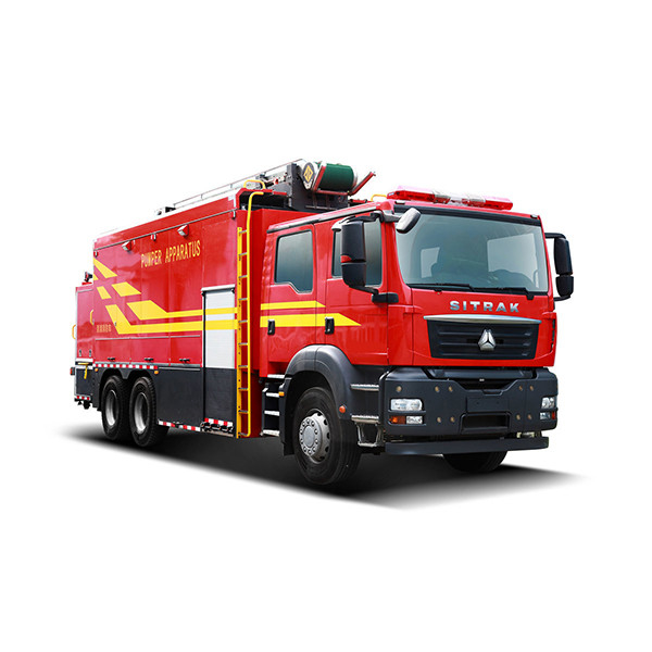 10.4x2 53 M Nieuwe luchtladder Brandweerwagen met waterpomp Truck Water tank
