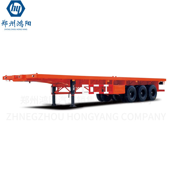 Duurzame 80t afneembare lage-bed aanhangwagen vrachtwagen mechanische / luchtophanging voor het trekken van zwaar materieel