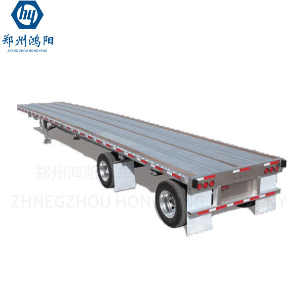 Versatile 80t verwijderbare platte bed-apparatuurtrailer voor graafmachines en zware machines