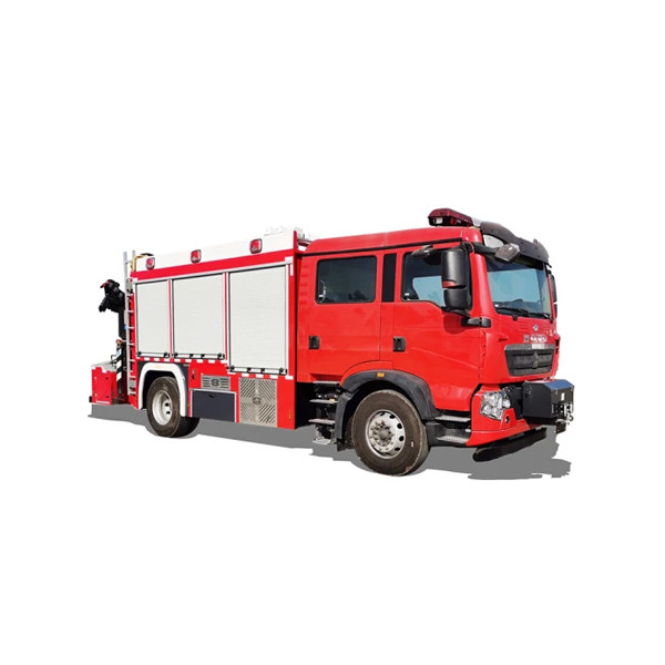 Een brandweerwagen met een hoge efficiëntie brandpomp en slangrol voor snelle inzet