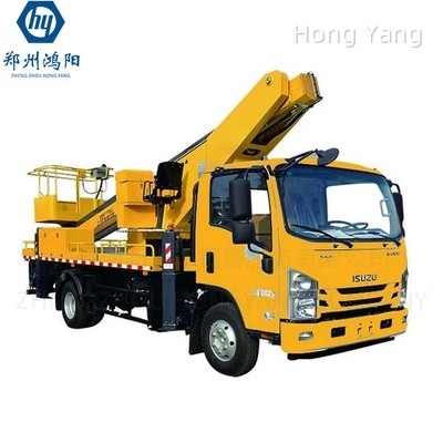 Bouwmachines 30 m Voertuig gemonteerd luchtwerk Voertuig telescopisch hydraulisch vrachtwagen luchtwerkplatform