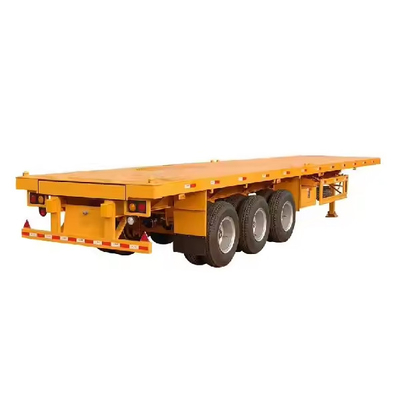 Container Transport Truck Trailer 3 Assen 20ft 40ft Steel King Pin Skeleton Chassis Semi Truck Trailer te koop